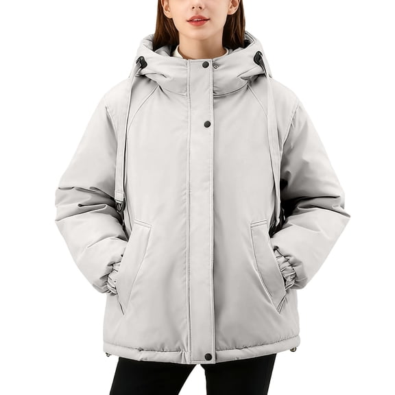 Winter Coats For Women Warm Jackets Winter Warmth Long Hooded Puffy Coat For Lightweight Insulated Down Alternative Jacket With Soft Trim And Multiple Pockets