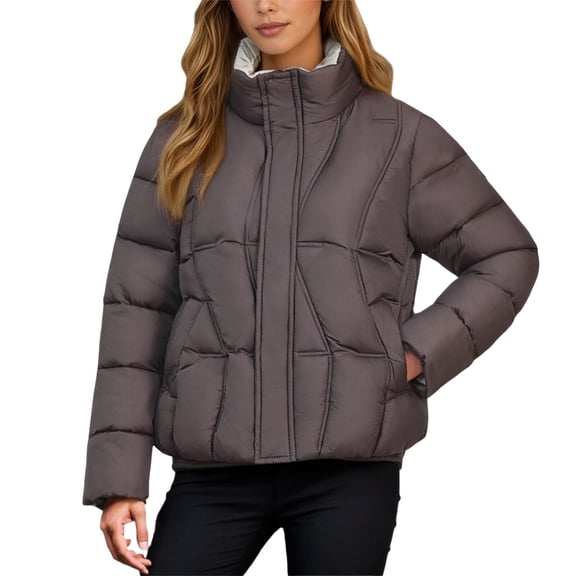 Winter Coats for Women Winter Coat Fashionable Warm Thickened Jacket With Hood Outdoor Windproof Casual Quilted Outerwear For Cold Weather Winter Jackets for Women