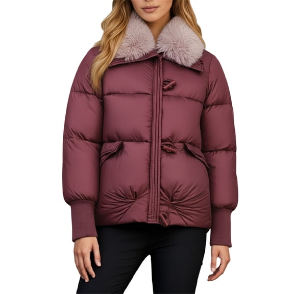 Winter Coats for Women Winter Coat With Hood Warm Thickened Down Jacket Outerwear Windproof Cold Weather Thermal Jacket For Ladies Winter Jackets for Women