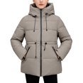thumbnail image 1 of Winter Coats for Women Winter Coat Warm Thermal Insulated Hooded Jacket With Slim Fit Waist For Cold Weather Windproof Outdoor Activities Casual Fashion Winter Jackets for Women, 1 of 7