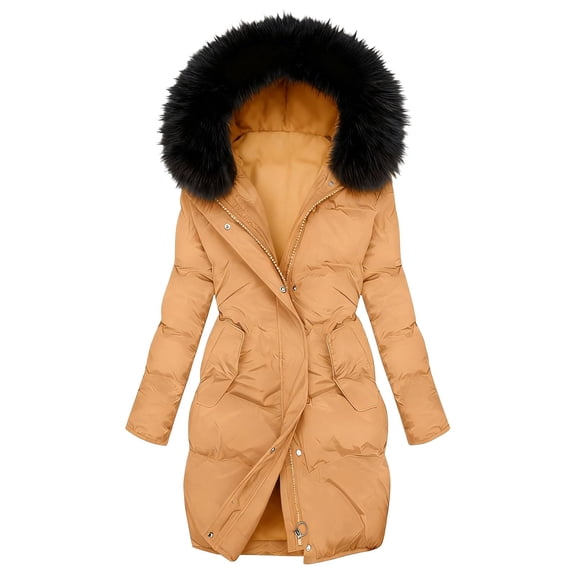 Winter Coats for Women Winter Thermal Long Heavyweight Coat For Extreme Cold Weather Warm Outwear With Hood Windproof Full Zip Jacket Winter Jackets for Women