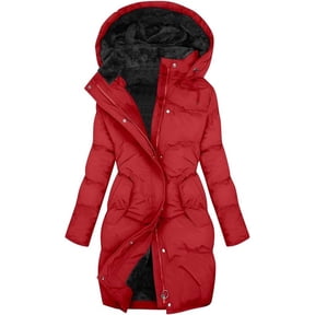 Winter Coats for Women Winter Warmth Long Heavyweight Hooded Coat With Trim Windproof Quilted Jacket For Cold Weather And Outdoor Activities Winter Jackets for Women