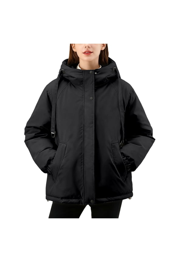 Winter Coats for Women Winter Warmth Long Hooded Puffy Coat For Lightweight Insulated Down Alternative Jacket With Soft Trim And Multiple Pockets Winter Jackets for Women