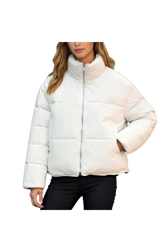 Winter Coats for Women Winter Warmth Long Loose Fit Coat With Adjustable Hem Drawstring Stand Collar Outerwear For Cold Weather Winter Jackets for Women