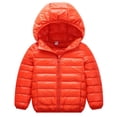 thumbnail image 1 of Winter Coats for Baby Boys Girls Kids Toddler Light Puffer Down Jacket with Hoods Infants Outerwear  4-5TOrange, 1 of 9