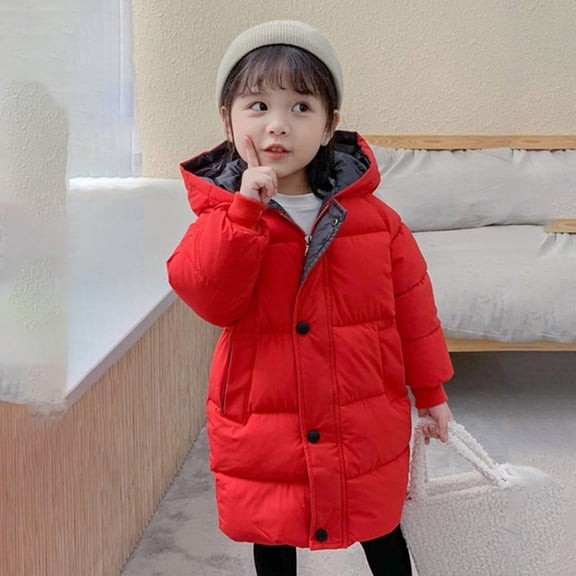 Winter Coats for Boys,Boys Puffer Jacket Mid-Length with Fur Trim Hood Windproof Warm Child Winter Coat Boys Coats Size 7-8 Years