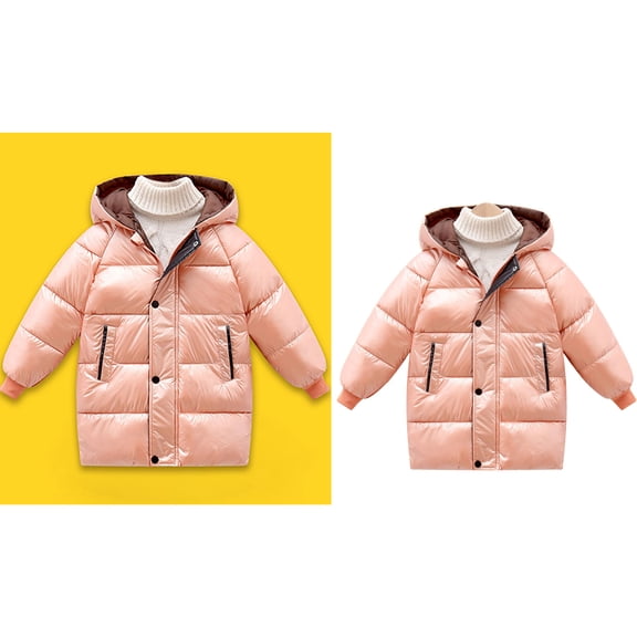 Winter Coats for Boys,Kids Puffer Jacket Mid-Length with Hooded Warm and Windproof Boys' Hooded Winter Coat Boys Size 4-5 Years Winter Coat