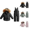 thumbnail image 1 of Winter Coats for Girls Jackets for Girls Girls Down Toddler Snowsuit Jumpsuit -Hooded Jacket Winter Outfit for Kids, 1 of 4