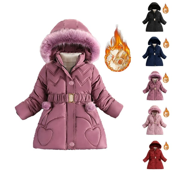 Winter Coats for Girls Winter Clothes for Girls Girls Down Padded Jacket Fashionable Long Thick Winter Outerwear for Girls