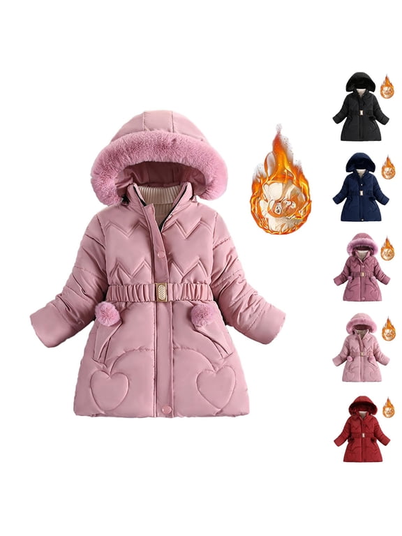 Winter Coats for Girls Winter Clothes for Girls Girls Down Padded Jacket Fashionable Long Thick Winter Outerwear for Girls