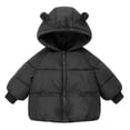thumbnail image 1 of Winter Coats for Kids Boys Girls Lightweight Padded Jacket Bear Hoods Outerwear Toddler Clothes 1-6Years, 1 of 9