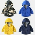thumbnail image 1 of Winter Coats for Kids Waterproof Hooded Jacket for Boys Girls,Kids Raincoats Outdoor Windbreaker Dinosaur Rain Jacket Black Jacket, 1 of 4