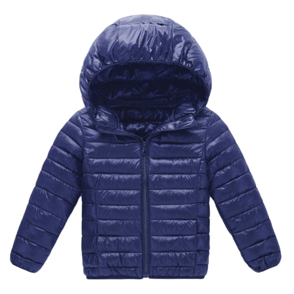 Winter Coats for Kids with Hoods Little Girls Boys Infant Toddler Lightweight Padded Hooded Puffer Coat Warm Jackets for 2-7T