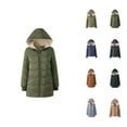 thumbnail image 1 of Winter Coats for Women 2025 Long Sleeve Fleece Lined Warm Casual Zip Up Jacket with Pockets Parka Outerwear, 1 of 1