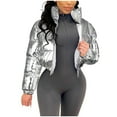 thumbnail image 1 of Xunlbb Winter Coats for Women Fashion Women Coat Long Jacket Winter Long Sleeve Down Cotton Waistcoat,Size S-2XL, 1 of 8