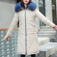 thumbnail image 1 of Winter Coats for Women Puffer Jacket Long Zip Up Down Jacket Knee Length Parkas Outdoors Overcoats with Collar, 1 of 9