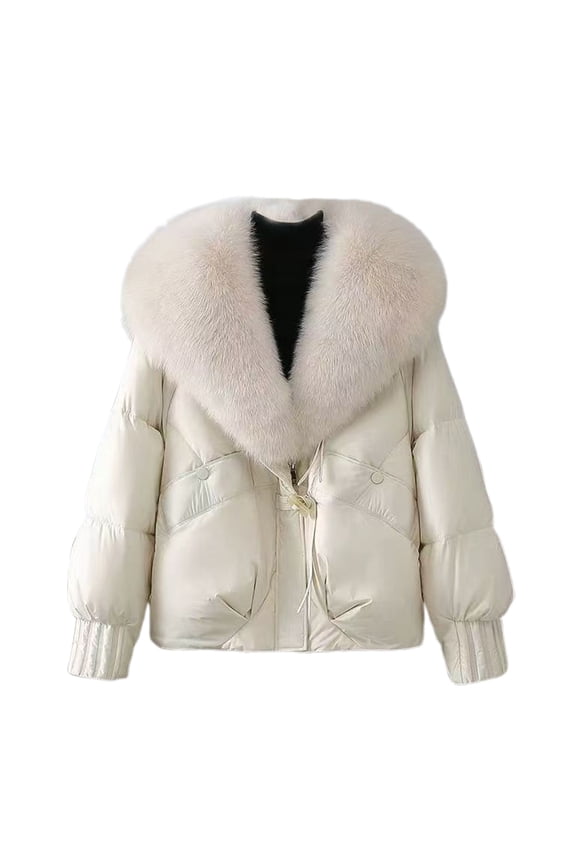 Winter Coats for Women Winter Coat With Large Hood Short Jacket Fashionable Outerwear Loose Fit Warm Quilted Casual Trench Winter Jackets for Women