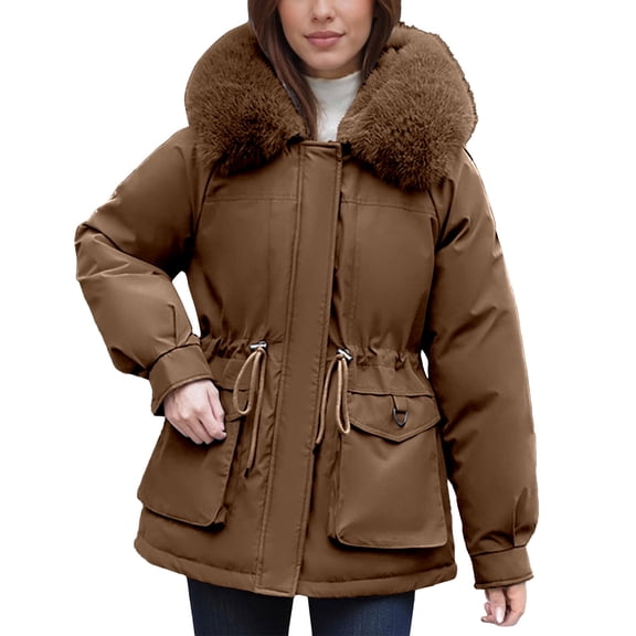 Winter Coats for Women Winter Warmth Long Coat With Hood Outerwear Jacket Thermal Insulated For Cold Weather Fashion Winter Jackets for Women