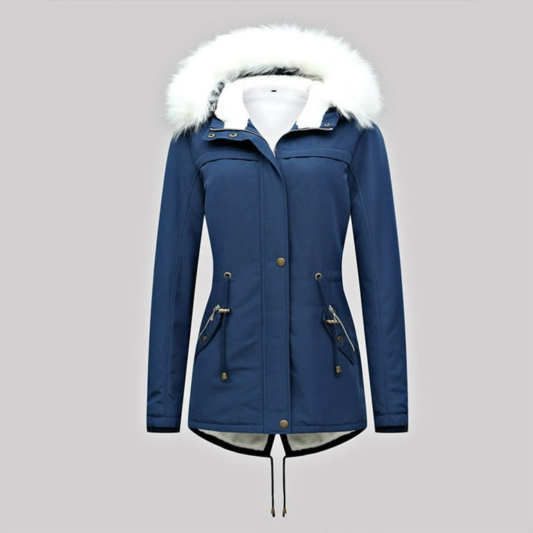 Winter Coats for Women,Women's Winter Warm Puffer Jackets Lined Thick  Overcoat Hooded Down Jacket Zip Parka Coats - Walmart.com