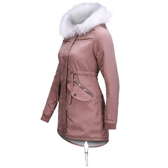 Winter Coats for Women,Women's Winter Warm Puffer Jackets Lined Thick Overcoat Hooded Down Jacket Zip Parka Coats