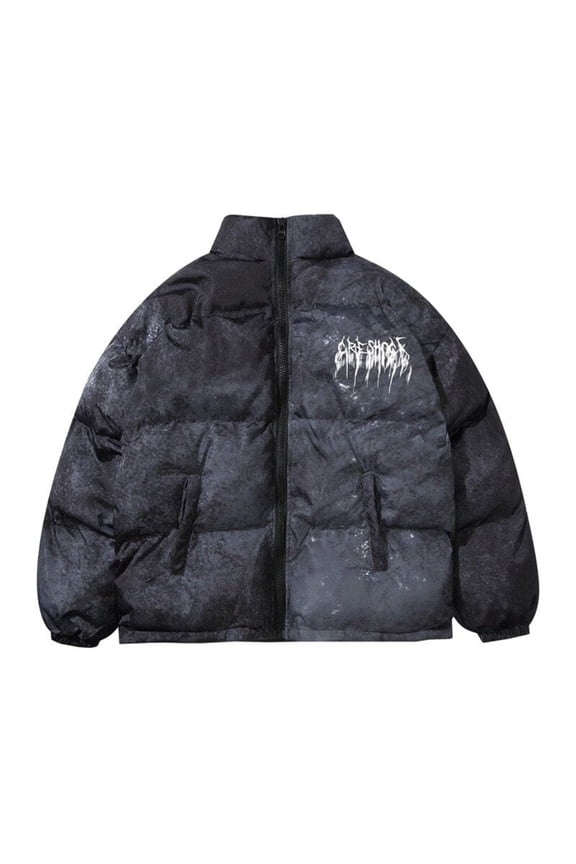 Winter College Graffiti Padded Parka