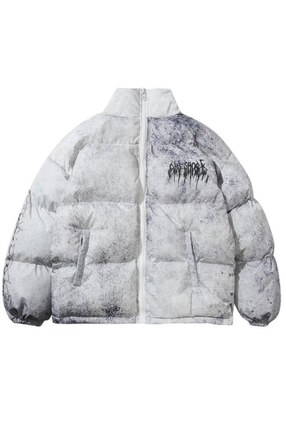 Winter College Graffiti Padded Parka
