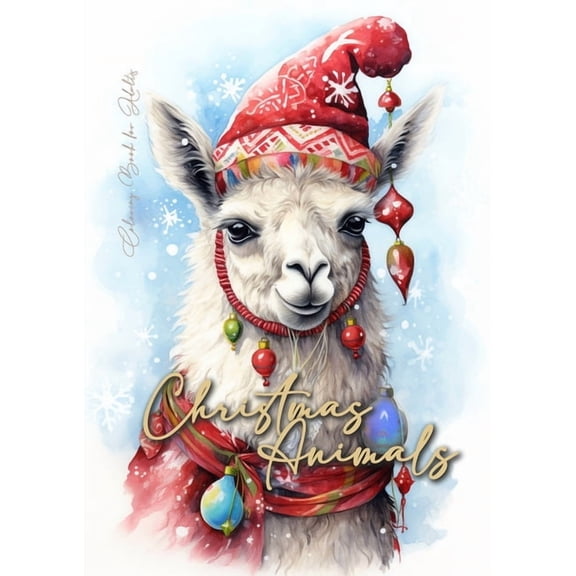 Winter Coloring Books Christmas Animals Coloring Book for Adults: Christmas Coloring Book for Adults Christmas Grayscale Coloring Book for Adu, Book 3, (Paperback)