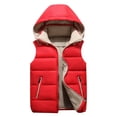 thumbnail image 1 of Winter Contrasting Down Clothes Boys Girls Vest Kids Warm Coat with Detachable Hat for Kids Puffy Jacket with Hood Kids Winter Coat Size 6 Big Boys Fall Jacket Light Kids Jacket down Jacket Apparel, 1 of 2