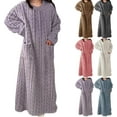 thumbnail image 1 of Winter Coral Velvet Nightgown Home Clothes, One Size Fits All Warm Nightgowns Pajamas, Winter Velvet Loungewear Night Gowns for Adult Women Flannel Dress Home, 1 of 8