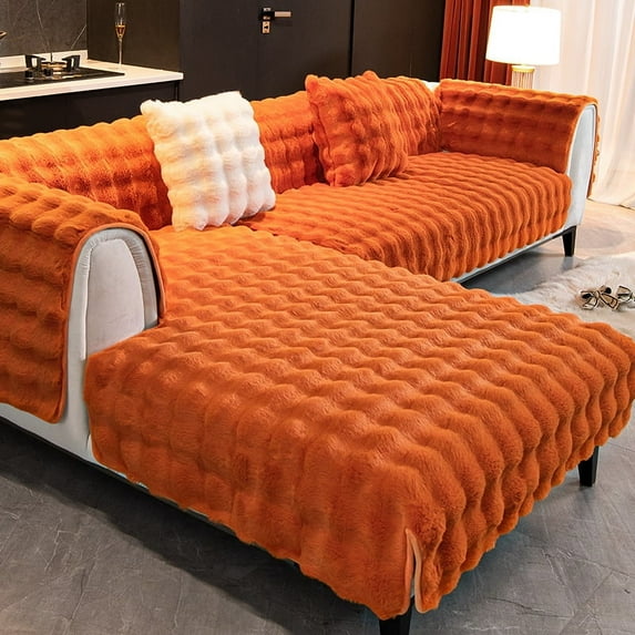 Winter Couch Seat Covers for Sofas Funda Sillon Capa De Sofa 2 E 3 Lugares Fundas Sofas De Dos Y Tres Plazas Plush Sofa Cover (color 01,70x70cm)