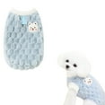 thumbnail image 1 of Winter Cozy Vest for Small Dogs Teddy Design Two Legged Warm Jacket With Leash Opening Cute Apparel,Sky Blue,M, 1 of 4