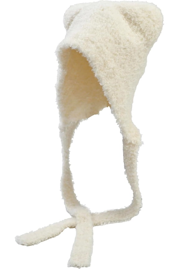 Winter Cute Super Soft Bear Ears Knit Hat Ear Flap Crochet Beanie Hat…