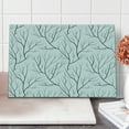 thumbnail image 1 of Winter Cutting Board, Winter Tree Without Leaves Nature Theme Delicate Branches Pattern Japanese Style, Decorative Tempered Glass Cutting and Serving Board, Large Size, White Black, by Ambesonne, 1 of 5