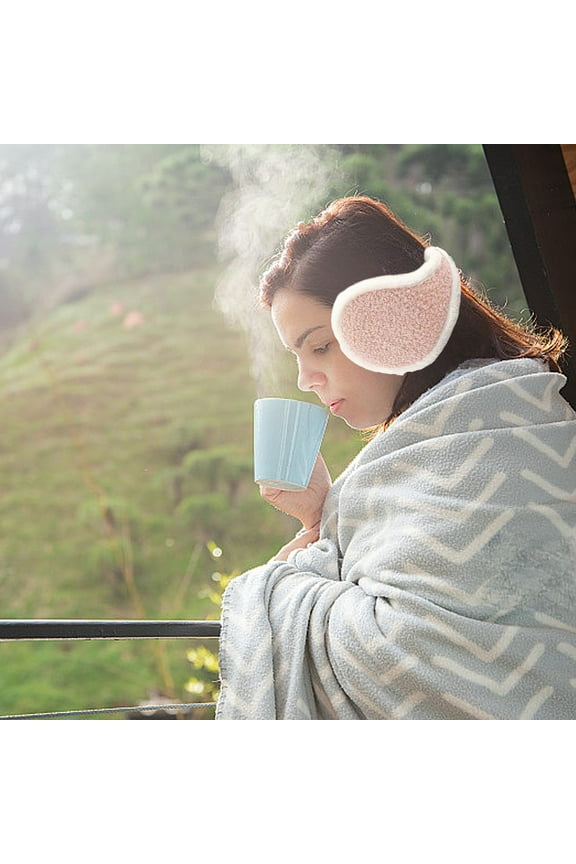 Winter Cycling Ear Muffs with Warm Thickened Ear Protection, Thermal Ear Covers for Cold Weather Riding, Winter Sports Gear for Men and Women, Faux Fur Ear Warmers for Outdoor Activities Akmoler