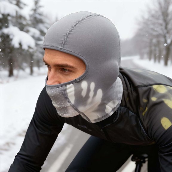 Winter Cycling Face And Neck Warmer Shield For Outdoor Ski And Ride Enjoyment In Cold Weather Gear For All Seasons, Grey