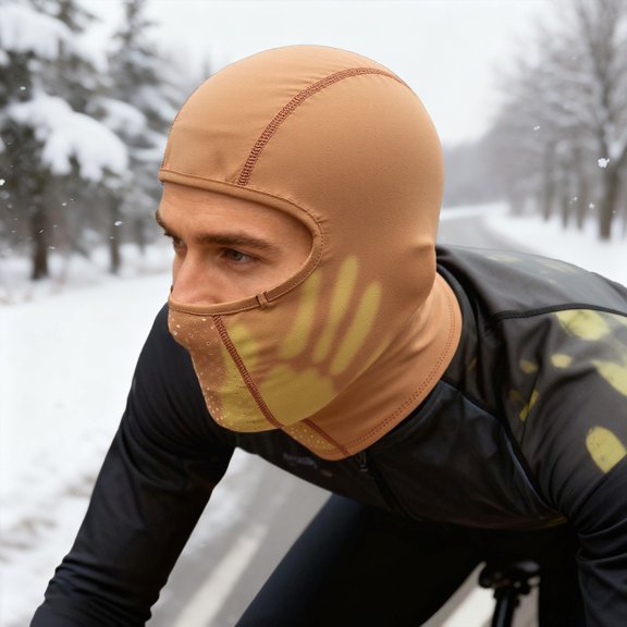 Winter Cycling Face And Neck Warmer Shield For Outdoor Ski And Ride Enjoyment In Cold Weather Gear For All Seasons, Orange