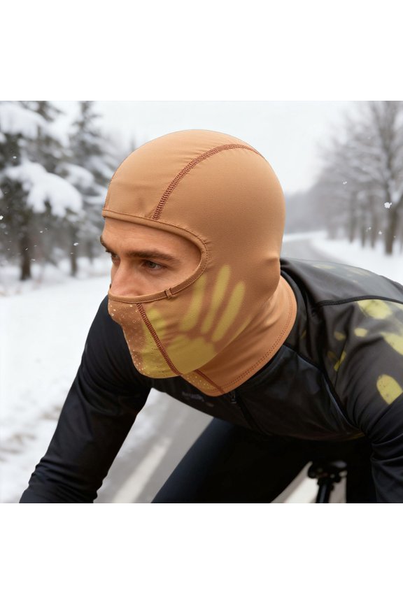 Winter Cycling Face And Neck Warmer Shield For Outdoor Ski And Ride Enjoyment In Cold Weather Gear For All Seasons, Orange