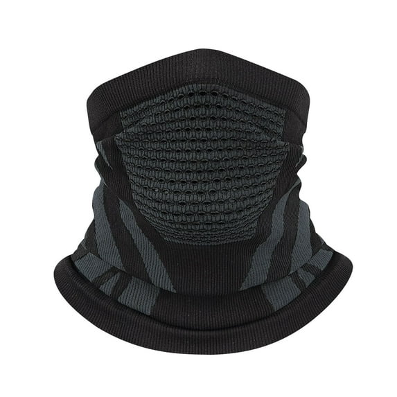 ZQUUVOU Winter Neck Warmer Gaiter for Men Women Motorcycl Windproof Face Mask Soft Breathable Cover Cold Weather Scarf Dark Gray