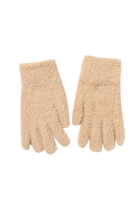 Winter Cycling Gloves For Couples Windproof Warm Wool Blend Thermal Cold Weather Gear