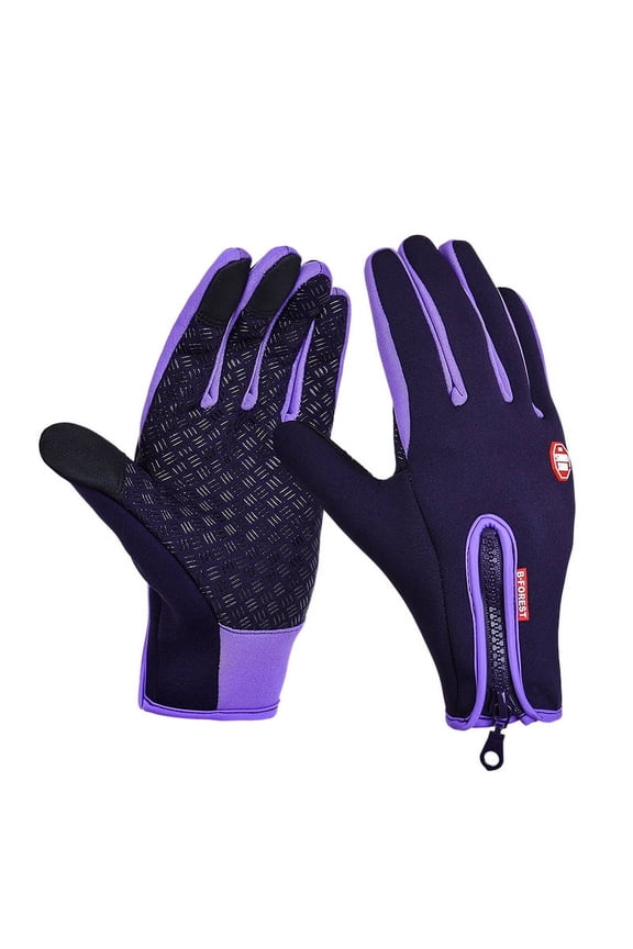 Winter Cycling Gloves for Men Women,Thermal Full Finger Bike Gloves - Touch Screen Padded Bike Glove Water Resistant Windproof Warm Anti-Slip for Running,Biking,Driving,Hiking,Mountaineering,Workout