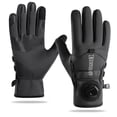 thumbnail image 1 of ‌Winter Cycling Gloves for Adults - Long, Thickened,Windproof, Water-Resistant, Grip-Enhanced, Touchscreen Compatible, Protective Sport Knob Design, 1 of 11