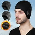 thumbnail image 1 of Winter Cycling Helmet Liner Hat with Glasses Holes Ear Protection Elastic Anti-slip Keep Warm Windproof Skull Cap Hat for Biking Running Skiing, 1 of 7