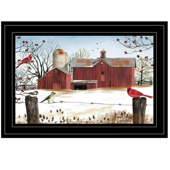 TrendyDecor4U Winter Days By Billy Jacobs Framed Print BJ1038B-704G