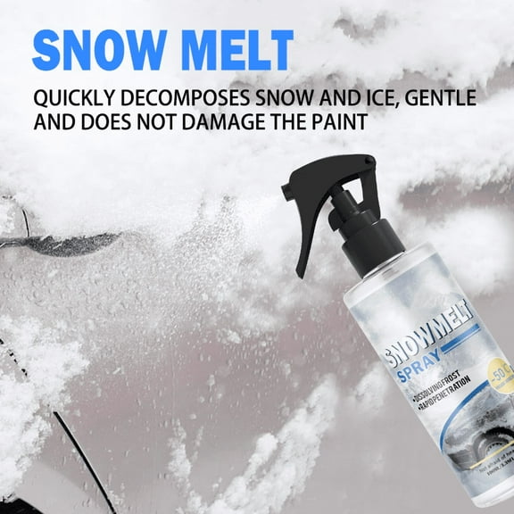 Winter De-Icing Spray for Car Windshields, Fast-Acting Ice & Snow Remover, for Glass & , 100ml