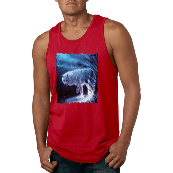 Winter Dire Snow Wolf Animal Lover Graphic Tank Top