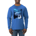 thumbnail image 1 of Winter Dire Snow Wolf Animal Lover Mens Long Sleeve Shirt, 1 of 1