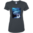 thumbnail image 1 of Winter Dire Snow Wolf Animal Lover Womens Graphic T-Shirt, 1 of 1