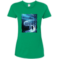 thumbnail image 1 of Winter Dire Snow Wolf Animal Lover Womens Graphic T-Shirt, 1 of 1