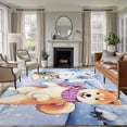 thumbnail image 1 of Winter Dog 5'x8' Area Rug for Living Room, Cute Cat Snowman Snowflake Washable Non-Slip Rugs for Bedroom Nursery Dining Room, StainResistant Low-Pile Kitchen Carpet Large Entryway Rugs, 1 of 9