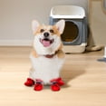 thumbnail image 1 of Winter Dog Boots Protector With Reflective Straps Warm Snow Rain Puppy Shoes For Small Medium Dogs, 1 of 8